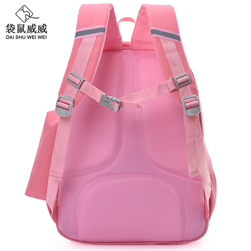 袋鼠威威 学生书包 送五折8骨胶囊雨伞 XFH2393-1高清大图