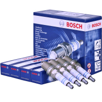 博世BOSCH火花塞奥迪A3A5TTA4LA6LQ3Q5斯柯达明锐昊锐野帝大众CC迈腾速腾辉昂途观FR5KPP332S