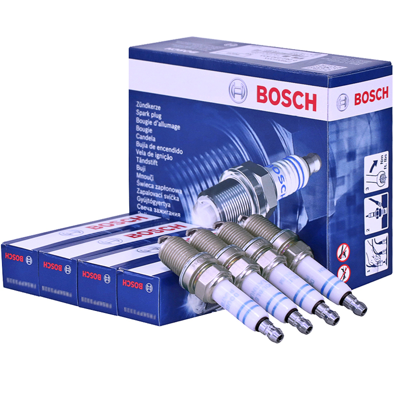 博世BOSCH火花塞奥迪A3A5TTA4LA6LQ3Q5斯柯达明锐昊锐野帝大众CC迈腾速腾辉昂途观FR5KPP332S