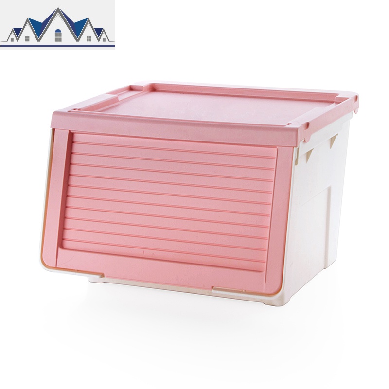 卧室大号塑料衣服整理箱装玩具零食的箱子客厅储物柜收纳盒_679高清大图