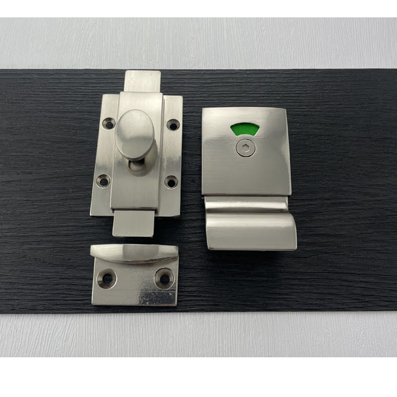 红鲸鱼 卫生间隔断门锁 厕所配件插销(孔距38*36mm)1个高清大图