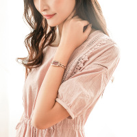 天王表(TIANWANG)手表 女士正品新款女表方形手链时尚防水石英表品牌手表3853