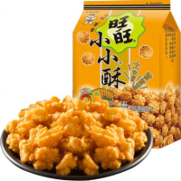 旺旺 小小酥黑胡椒味葱香味原味200g膨化食品休闲零食小吃组合装