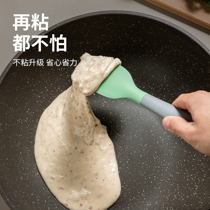 炊大皇石釜麦饭石色不粘锅平底炒菜锅家用炒锅锅具32cm铝合金电磁炉燃气灶CG32SF高清大图