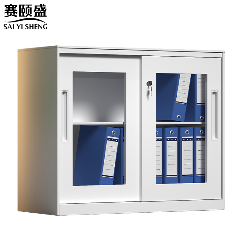 赛颐盛玻璃矮柜移门900*400*760mm台高清大图