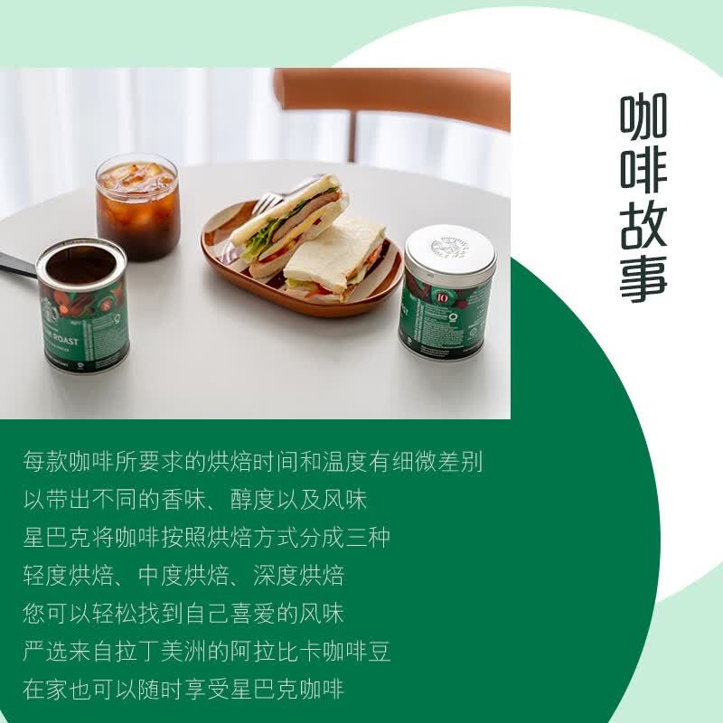 星巴克Starbucks咖啡粉 速溶美式黑咖啡粉罐装90g重度烘焙可做40杯高清大图