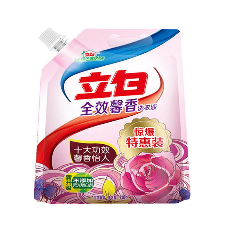 立白[900g*2袋]洗衣液香味全效馨香袋装家庭装高清大图