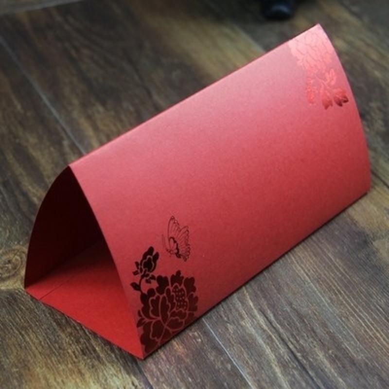 蝶恋花20张婚庆席位卡创意婚礼桌卡台卡签到台结婚桌牌婚宴席卡