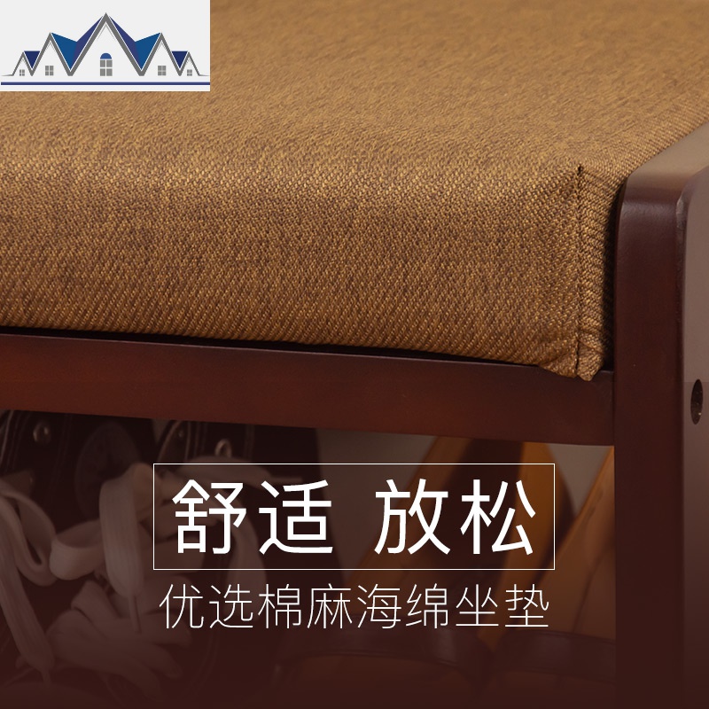 实木换鞋凳 简约现代布艺沙发脚凳储物鞋柜收纳玄关穿鞋凳 三维工匠收纳凳高清大图