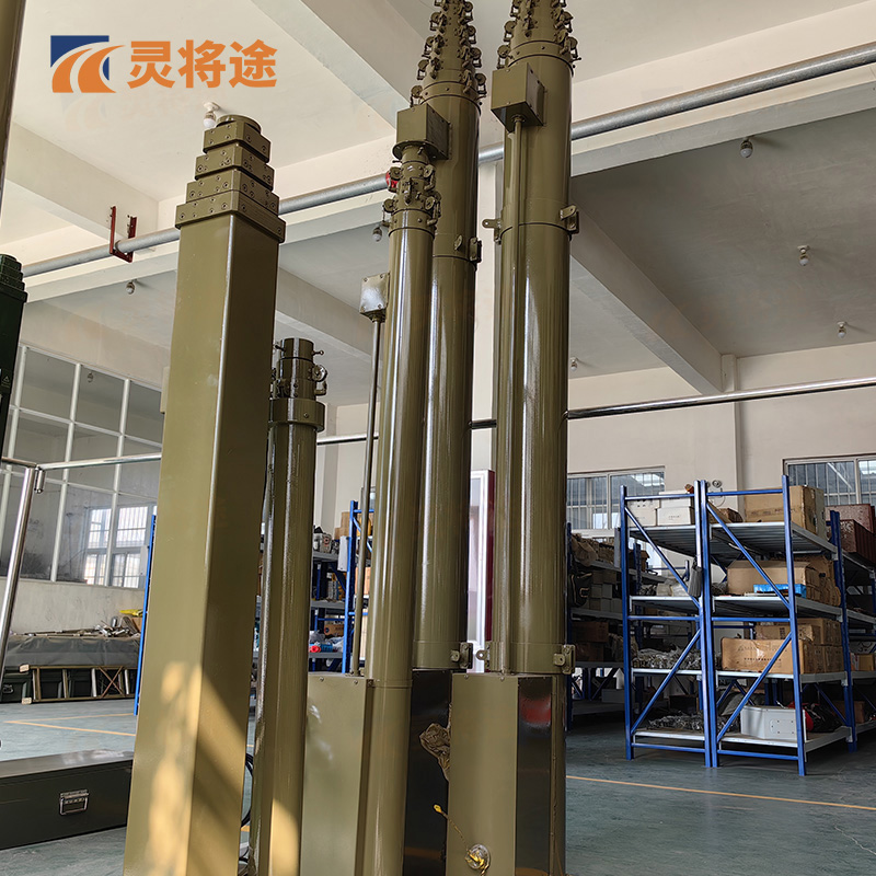 灵将途 可车载移动快装式 12米手电一体升降杆避雷针 LJT-A356-SDYT12高清大图