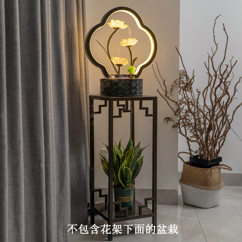 创意鱼缸流水摆件循环水客厅玄关电视柜桌面家居饰品招财开业礼品