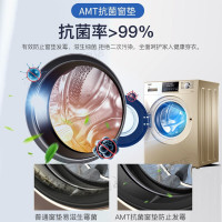 (Haier)海尔全自动滚筒洗衣机直驱变频洗烘一体带烘干G100928HB12G