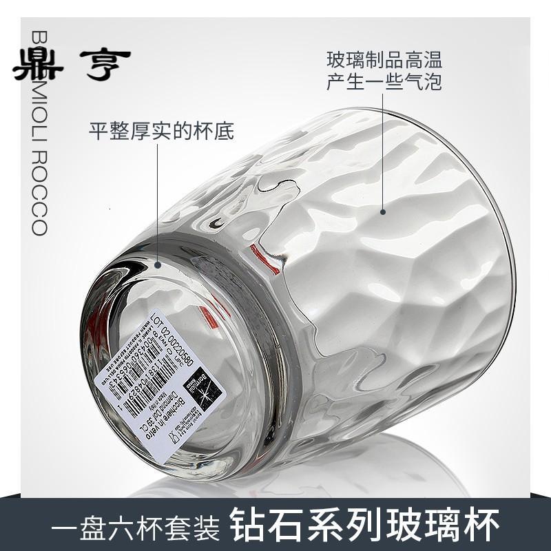鼎亨进口玻璃杯子家用少女网红水杯加厚泡茶杯果汁牛奶喝水杯客厅