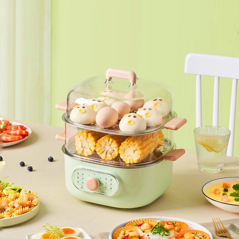 美的电蒸锅自动断电双层家用小型迷你-MZ-ZG2323E201-6L