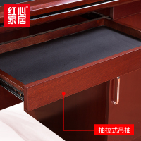 [红心家居]中班台办公家具油漆实木贴皮办公桌主管经理桌