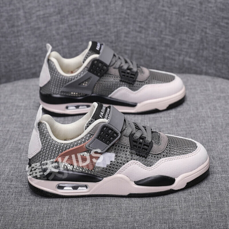 789十岁男孩子的鞋子12大童男生板鞋小学生气垫运动鞋儿童透气网眼鞋