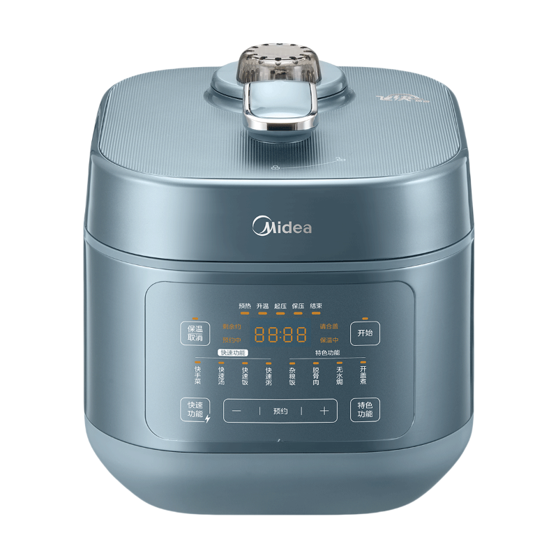 美的(Midea) MY-C6147 电压力锅 6L大容量 0涂层不锈钢内胆双胆 多功能智能高压饭锅高清大图