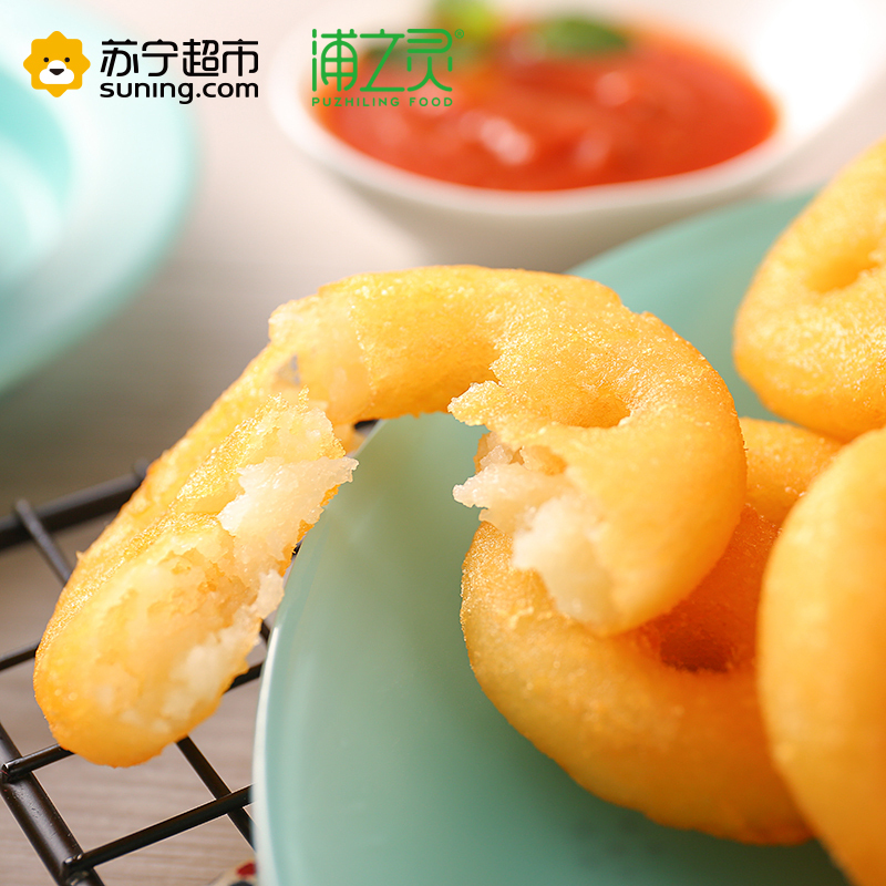 浦之灵 冷冻蔬菜 原味笑脸薯饼 1000g/袋 量贩装 儿童可爱薯饼