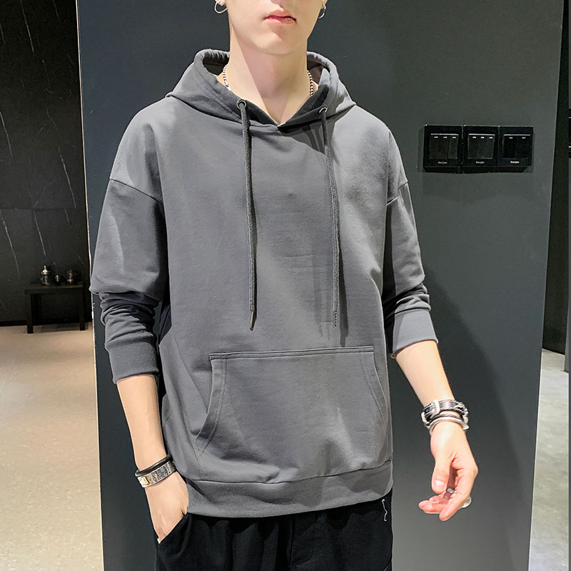 卫衣2020新款开衫立领简约双面绒修身百搭潮流长袖衣服保暖外套男装