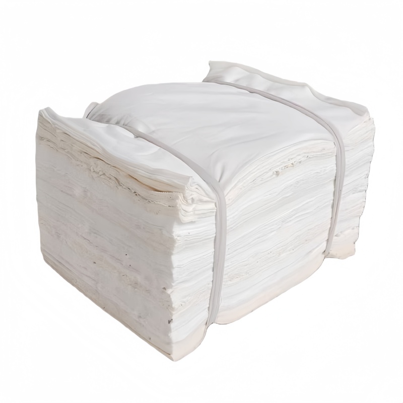 依诺九吉 擦机布白色工业抹布清洁布 40*60cm 千克高清大图