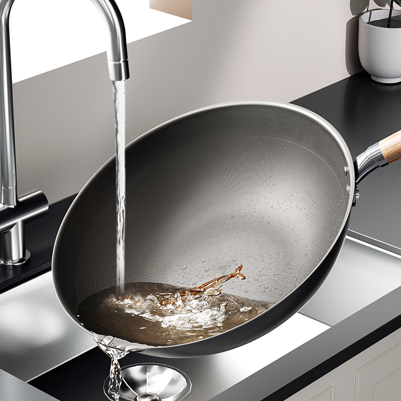 康巴赫 仿生不粘铁锅套装32cm高清大图