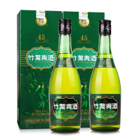 【官方自营】山西汾酒杏花村酒竹叶青 45度牧童竹叶青酒 475ml*2国产白酒