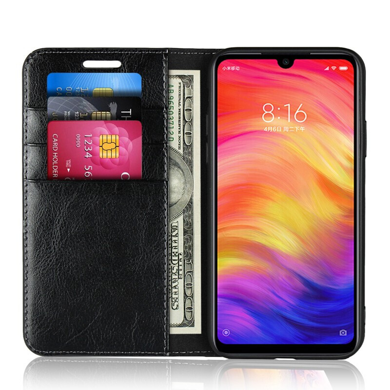 iCoverCase 小米红米note7手机壳note7pro保护套全包真皮防摔翻盖皮套