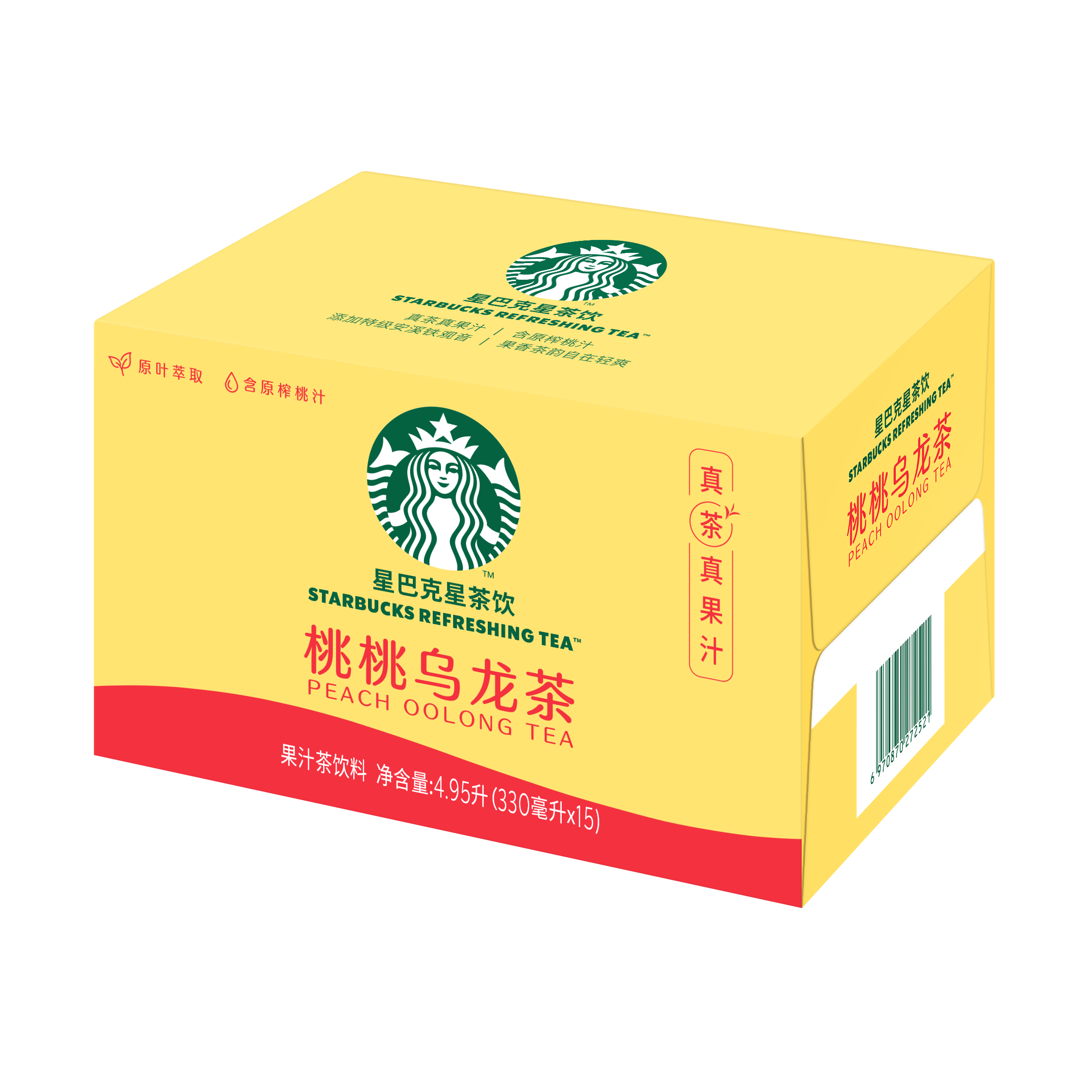 星巴克 星茶饮桃桃乌龙330ml×15瓶 果汁茶饮料高清大图