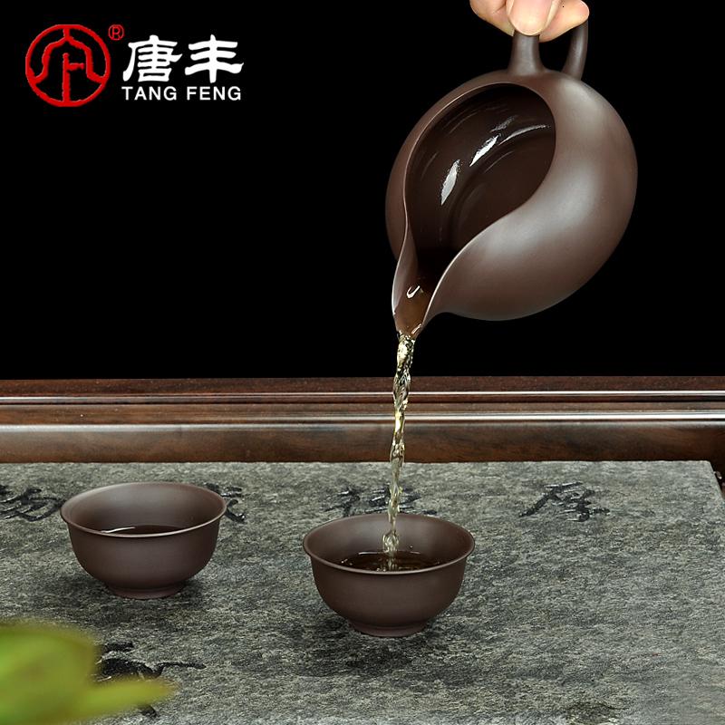 家柏饰(CORATED)紫砂公道杯紫泥半手工分茶器大公杯茶海功夫茶具配件茶道零配高清大图