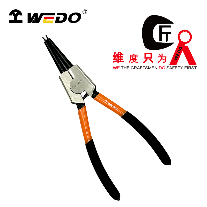 维度WEDO(工业级)德式轴用直口卡簧钳(铬钒钢工业级) 9寸 WD379-09 /把高清大图