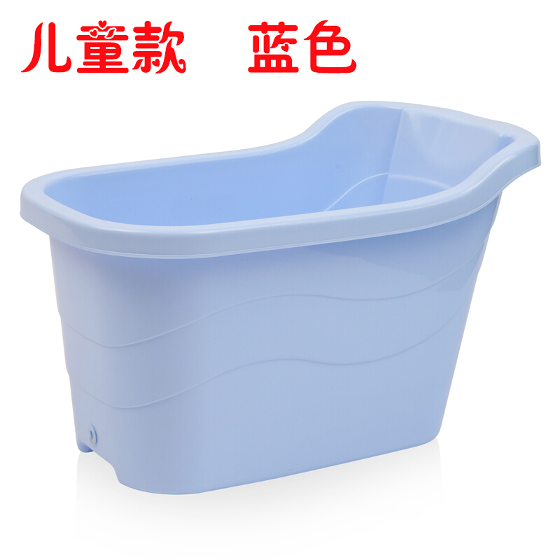 泡澡宝宝浴盆坐浴不带熏蒸美容院泡澡游泳碳化老人洗澡盆家用原木色建议加高浴天蓝色款大礼包波迷娜BOMINA