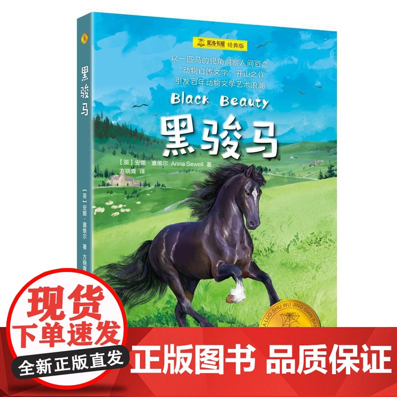 黑骏马 夏洛书屋经典版英安娜塞维尔著上海译文出版社爱护动物洞察人性成长故事名家名译世界经典动物故事儿童文学高清大图