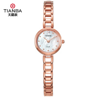 天霸(TIANBA)光彩系列光能手表女小巧精致时尚气质手链表迷你小表盘专柜同款女士简约光能表 TL9012.08SR