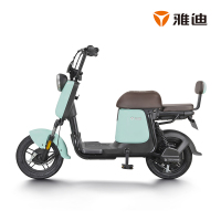 雅迪电动车新款Q1锂电电动车48V电瓶车踏板代步电动自行车新国标可上牌 Q1奶绿色48V14ah