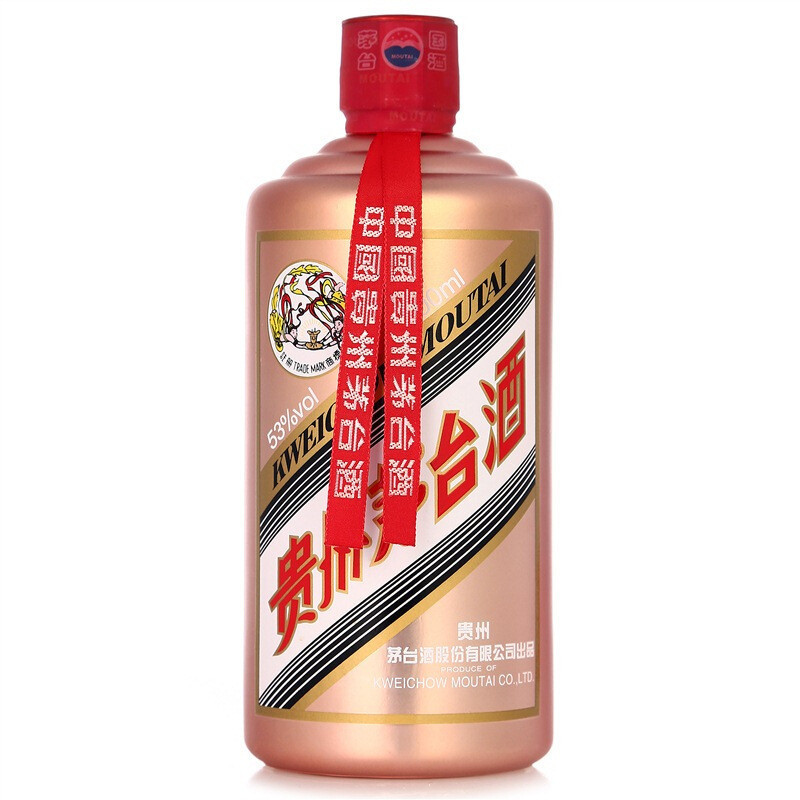 苏糖 贵州茅台酒 飞天茅台 53度500ml（玫瑰金）2017年