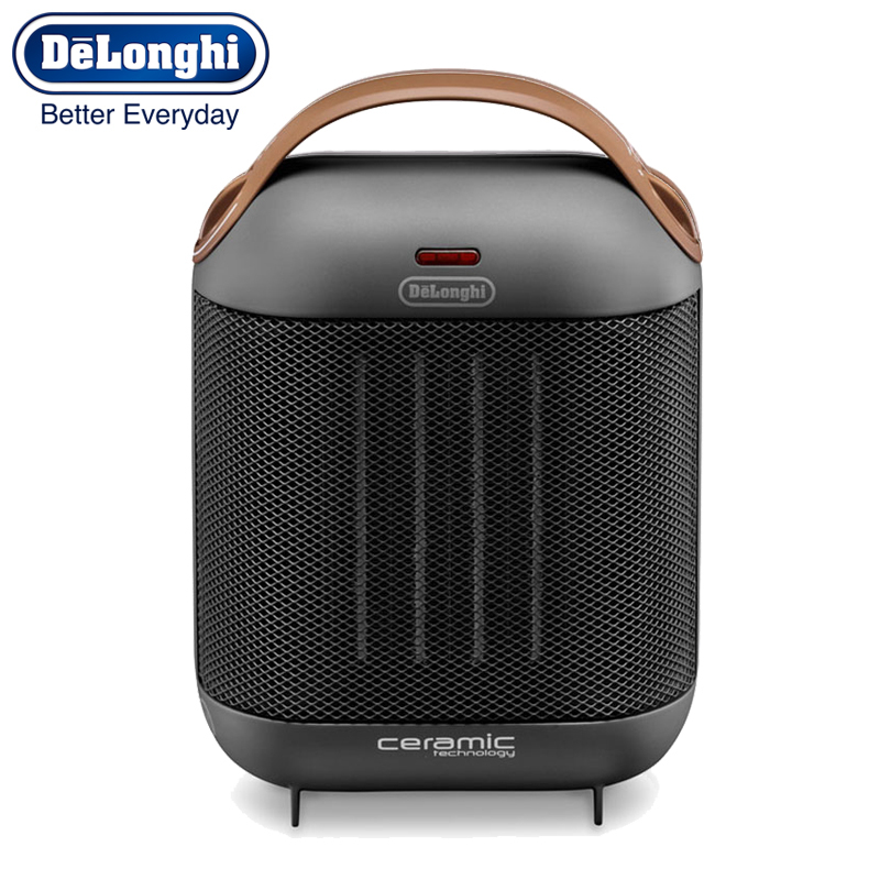 德龙(Delonghi)陶瓷暖风机HFX30C18灰 新年礼物春节送礼家用迷你便携办公室卧室可调节快速电暖气热取暖器