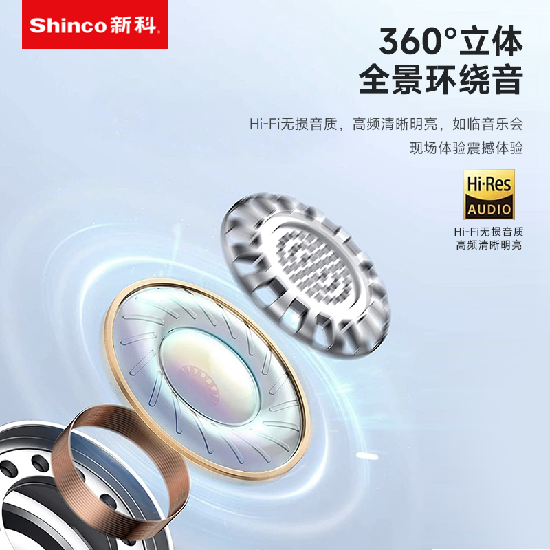 新科/Shinco开放式真无线蓝牙耳机 GT27 白色高清大图