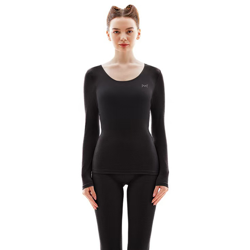 [轻燃衣]猫人女士超薄秋衣秋裤套装2025秋冬内穿打底衫 155g重