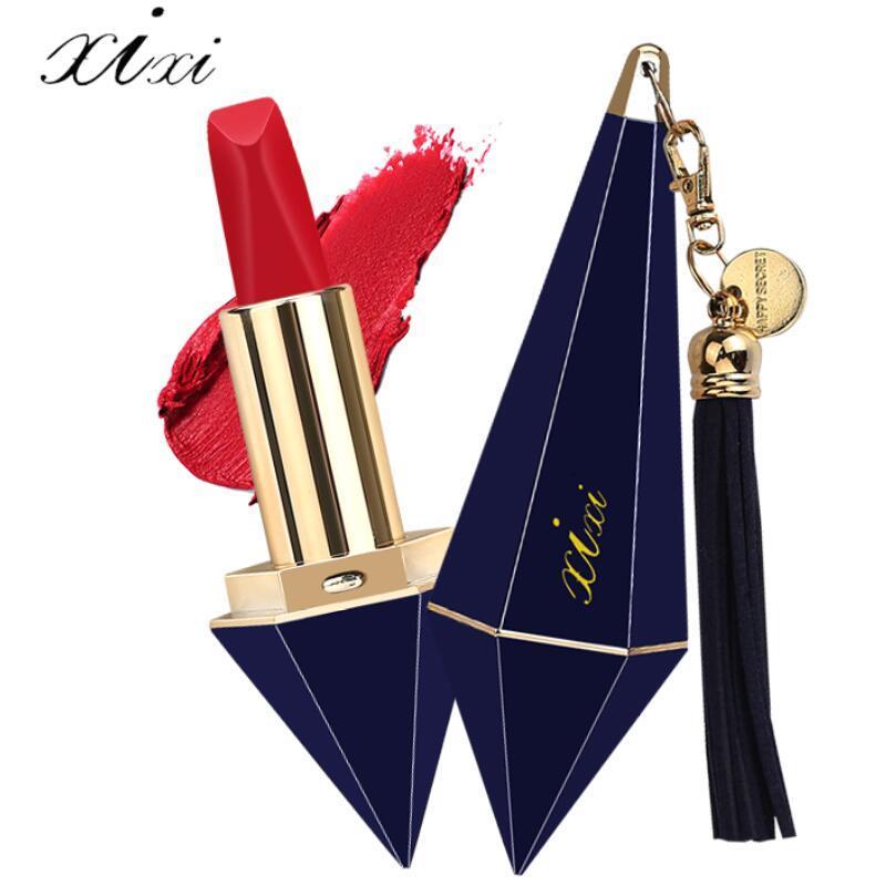 XIXI钻石萝卜丁口红06#经典红色3.8g摩登设计感 水润饱满 慕斯柔滑 一抹上色 持久防水不沾杯 学生党必备
