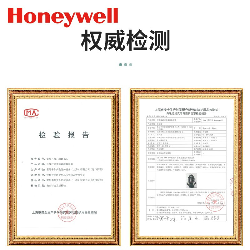 霍尼韦尔 全面罩 760008A 7600系列(只)