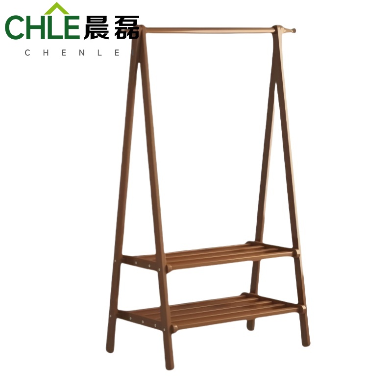 晨磊 衣帽架 茶色(80*46*145cm)个高清大图