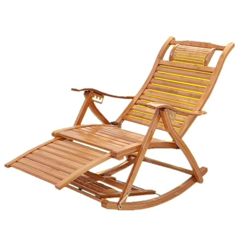 躺椅折叠椅午休竹躺椅老人符象逍摇椅成人靠背椅凉椅摇摇椅懒人午睡床