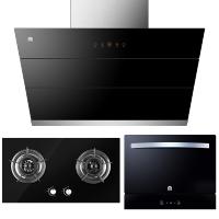 容声(RONGSHENG)油烟机CXW-218-RSP702自动洗+灶具07B 玻璃 液化气+RX02E