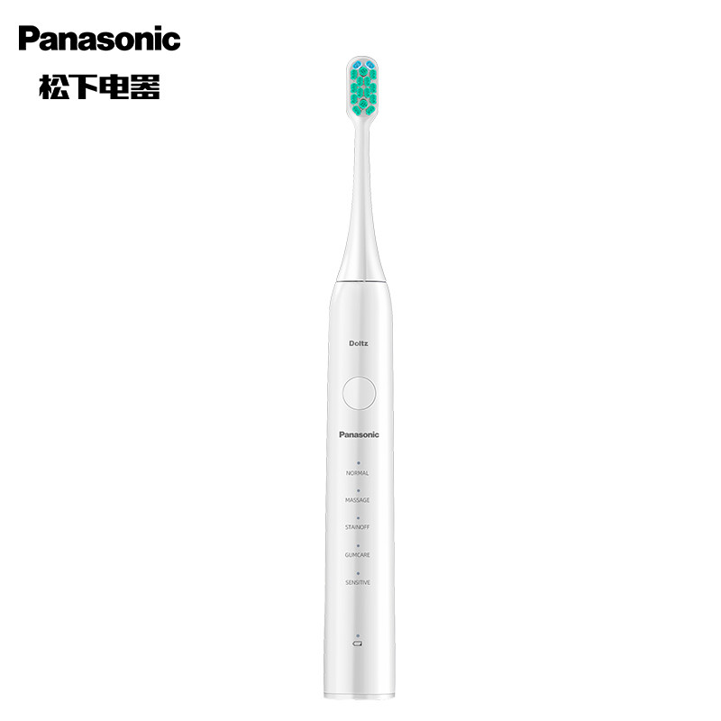 松下(Panasonic)电动牙刷EW-DC01-W白色电动牙刷成人情侣款软毛磁悬浮声波震动清洁护