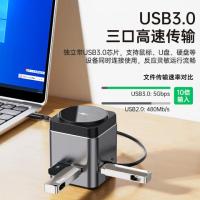 毕亚兹(BIAZE)HUB66转换器九合一无线快充拓展坞 单位:个 黑色钛金属