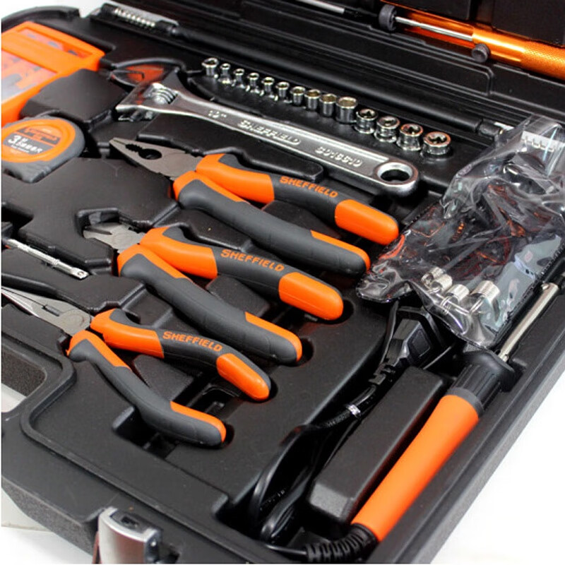 钢盾(SHEFFIELD) S033001 55件套电讯工具组套[家用]高清大图