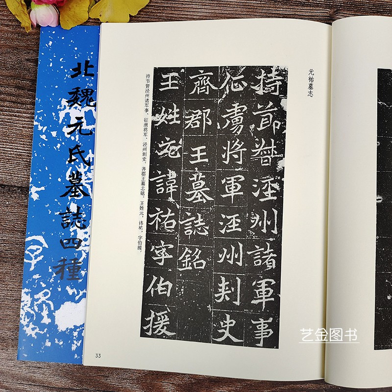 [醉染正版]北魏元氏墓志四种 历代碑帖法书选 元倪墓志元彦墓志元演墓志元祐墓志合集魏碑楷书墓志铭楷书字帖毛笔书法临摹字帖