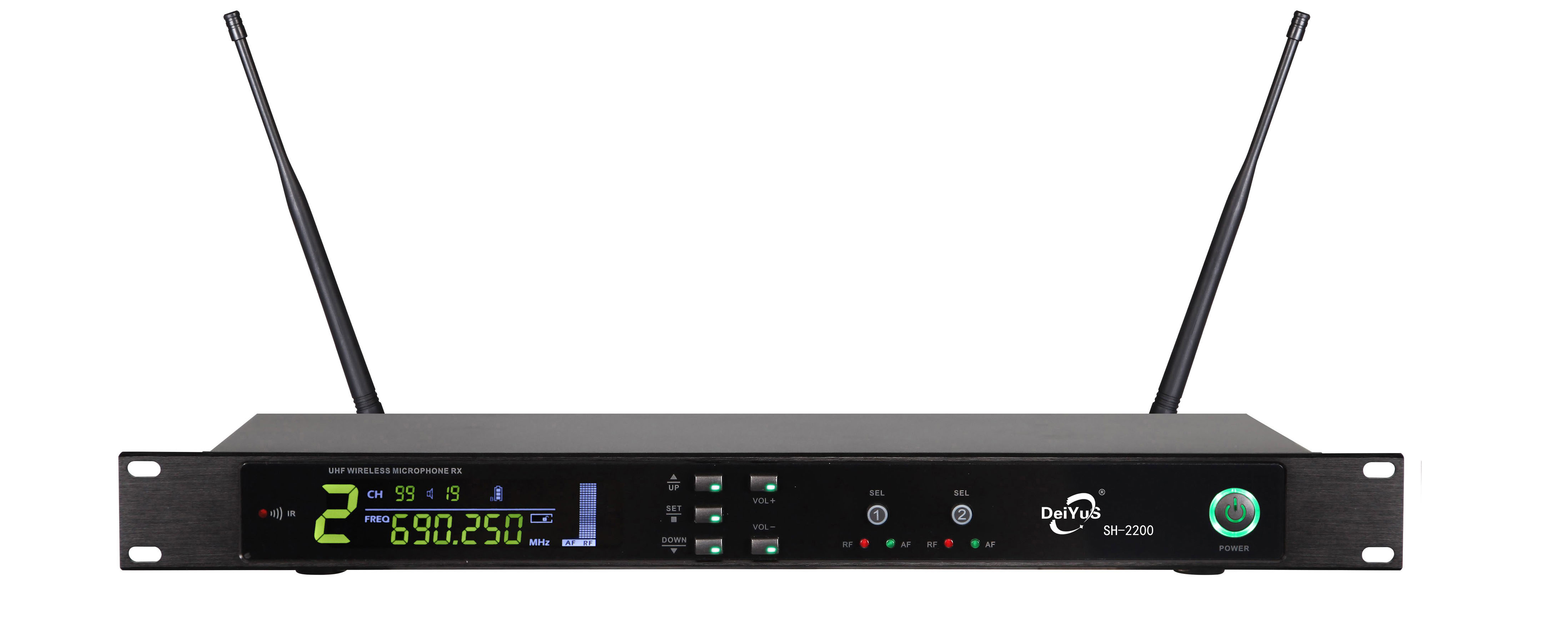 DeiYuS/无线会议话筒麦克风真分集方管一拖二/BH-2600/套高清大图