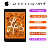 [Pencil套装版]Apple 苹果 iPad mini 5 64G WLAN(WIFI版)7.9英寸平板电脑 2019年新款 A12芯片 视网膜屏 MUQW2CH/A 深空灰