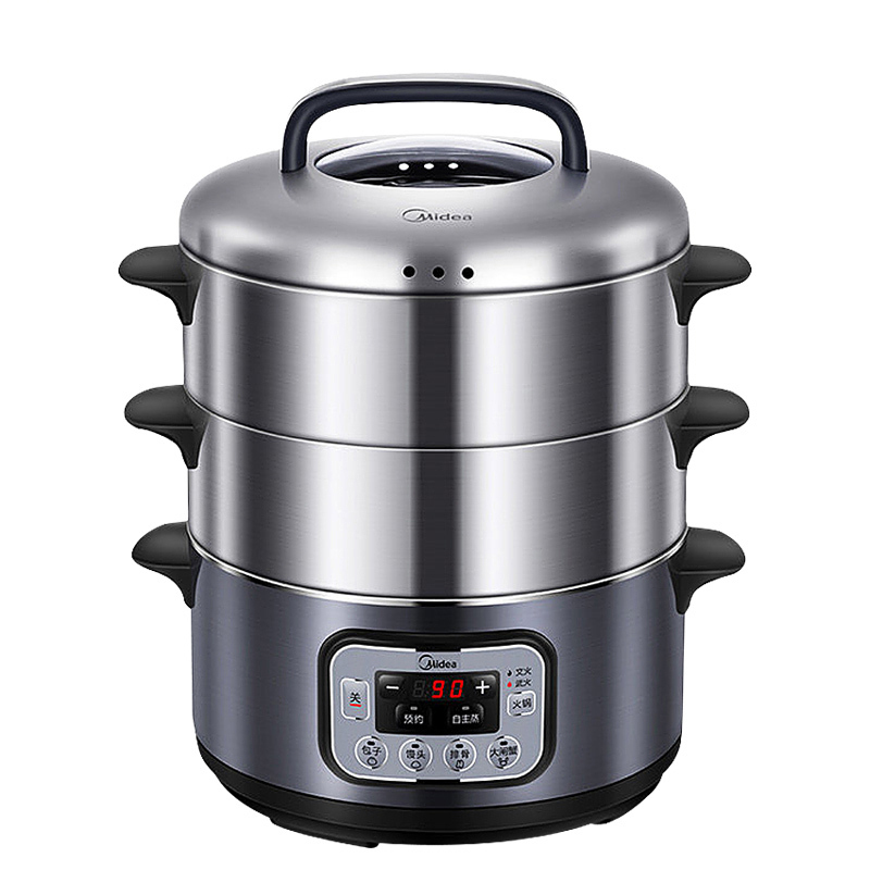 美的(Midea) 电蒸锅 智能预约 三层大容量 多功能锅 微电脑智能控制 一键火锅模式